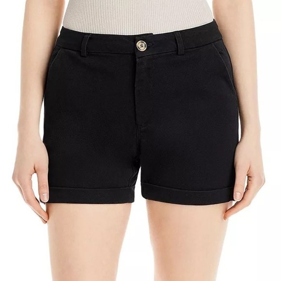 THREE DOTS Sonoma Rolled Hem Denim Shorts Black - NWT - Size XS - Picture 2 of 3